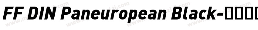 FF DIN Paneuropean Black字体转换